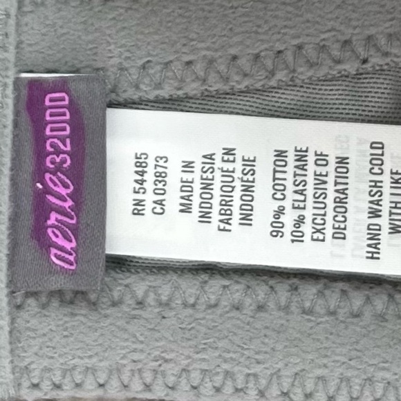 NEW Aerie Real Happy Wireless Push Up Bra in Light Grey - Picture 8 of 10